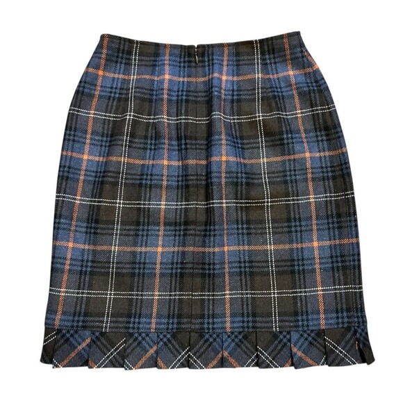 CABI Heritage Plaid Wool Blend Short Pleated Skirt Preppy Schoolgirl Academia 4 - Picture 2 of 5